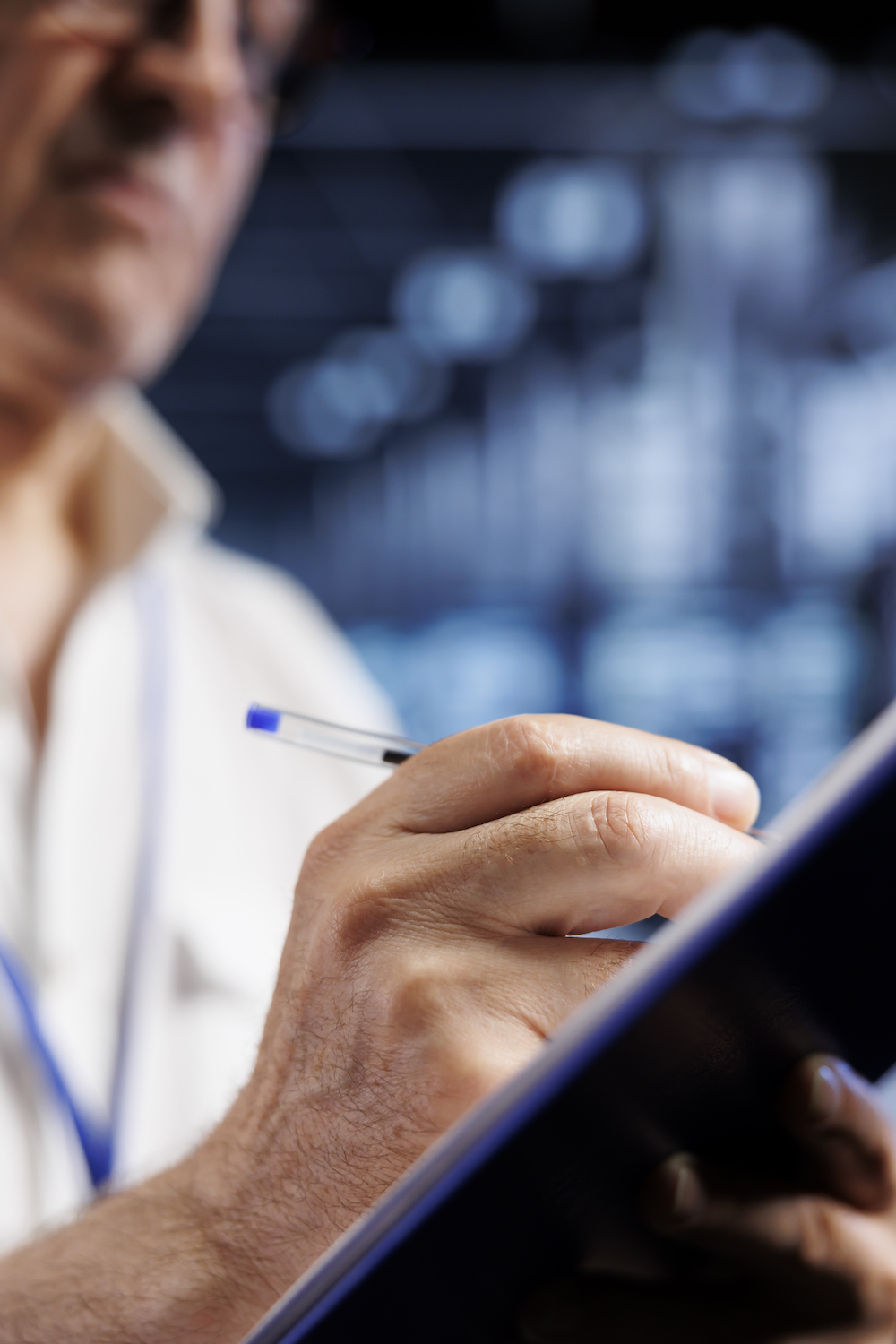 HIPAA Consulting Group man writing on a clipboard